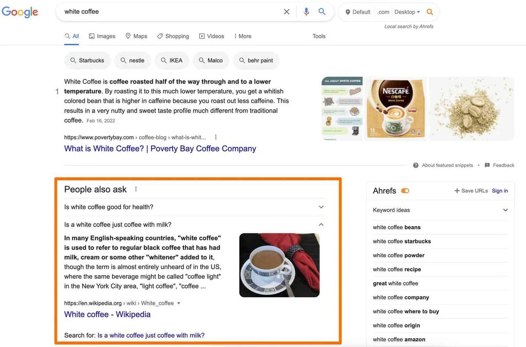 FAQ Section Based on People Also Ask Queries from Google