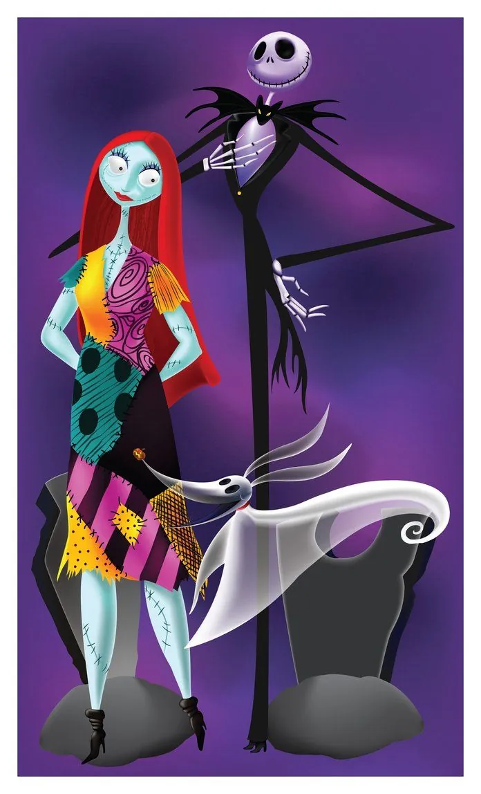 10. Jack Skellington and Sally (The Nightmare Before Christmas)