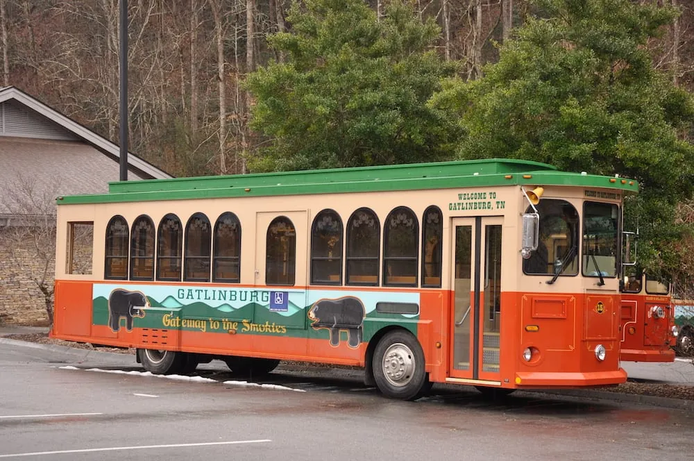 13. Take a Ride on the Gatlinburg Trolley