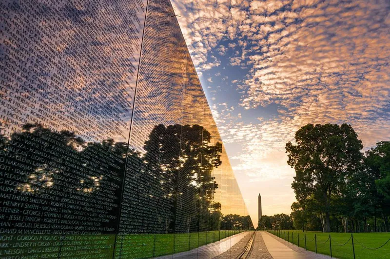 4. Reflect at the Vietnam Veterans Memorial