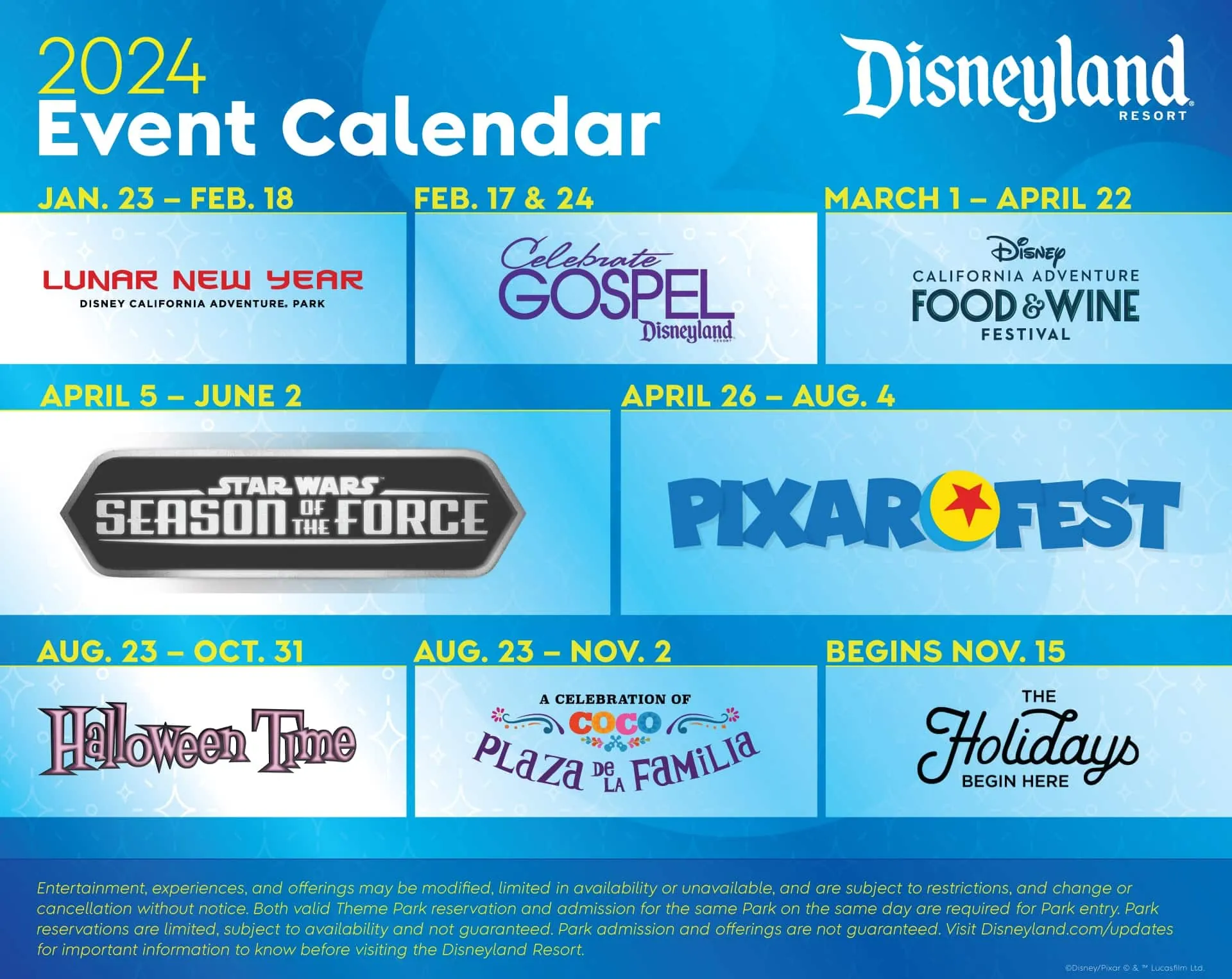 7. Seasonal Events at Disneyland California