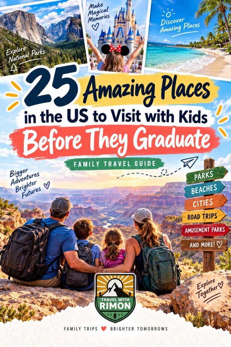 25 Amazing Places in the US to Visit with Kids Before They Graduate