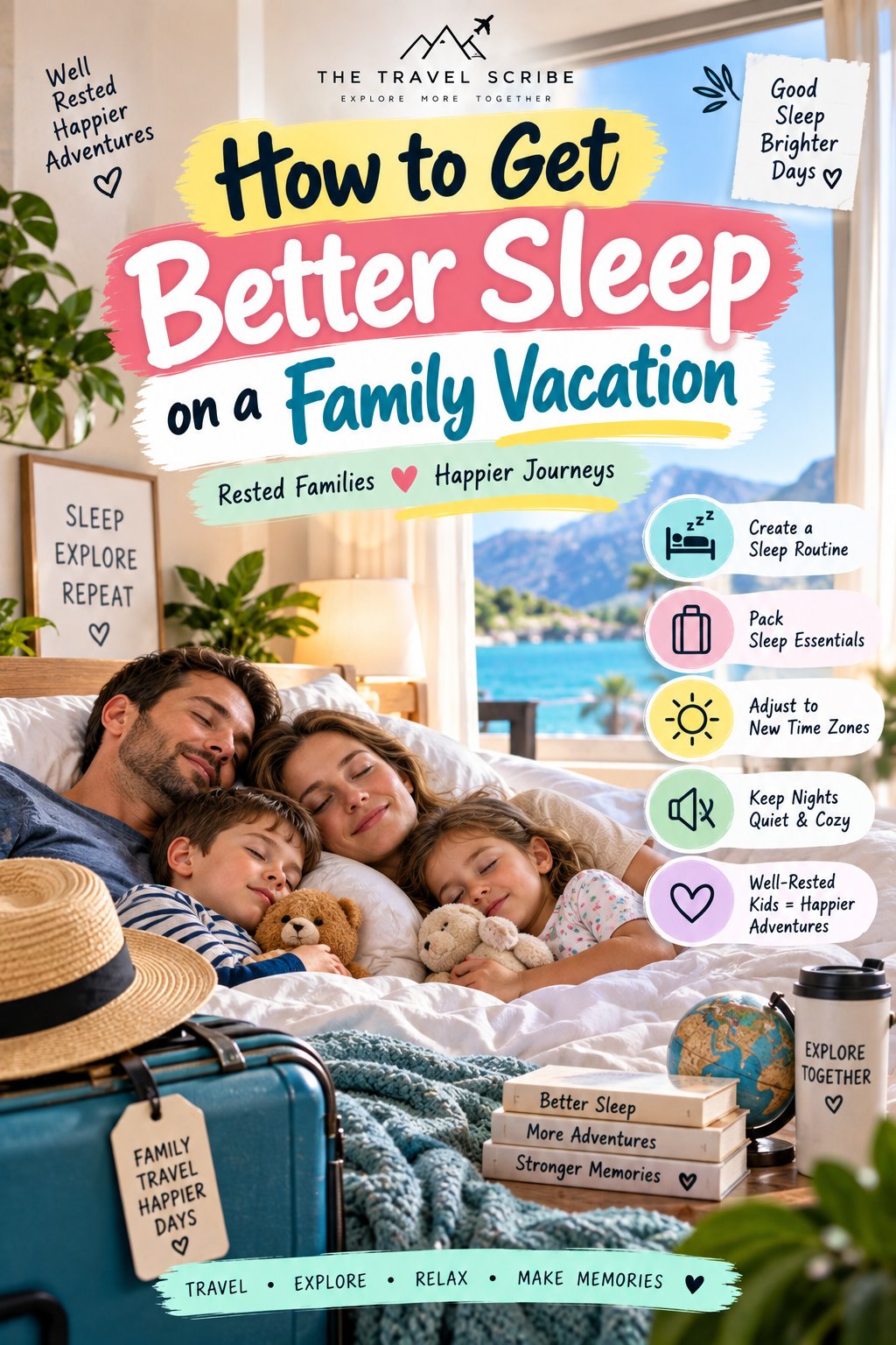How to Get Better Sleep on a Family Vacation