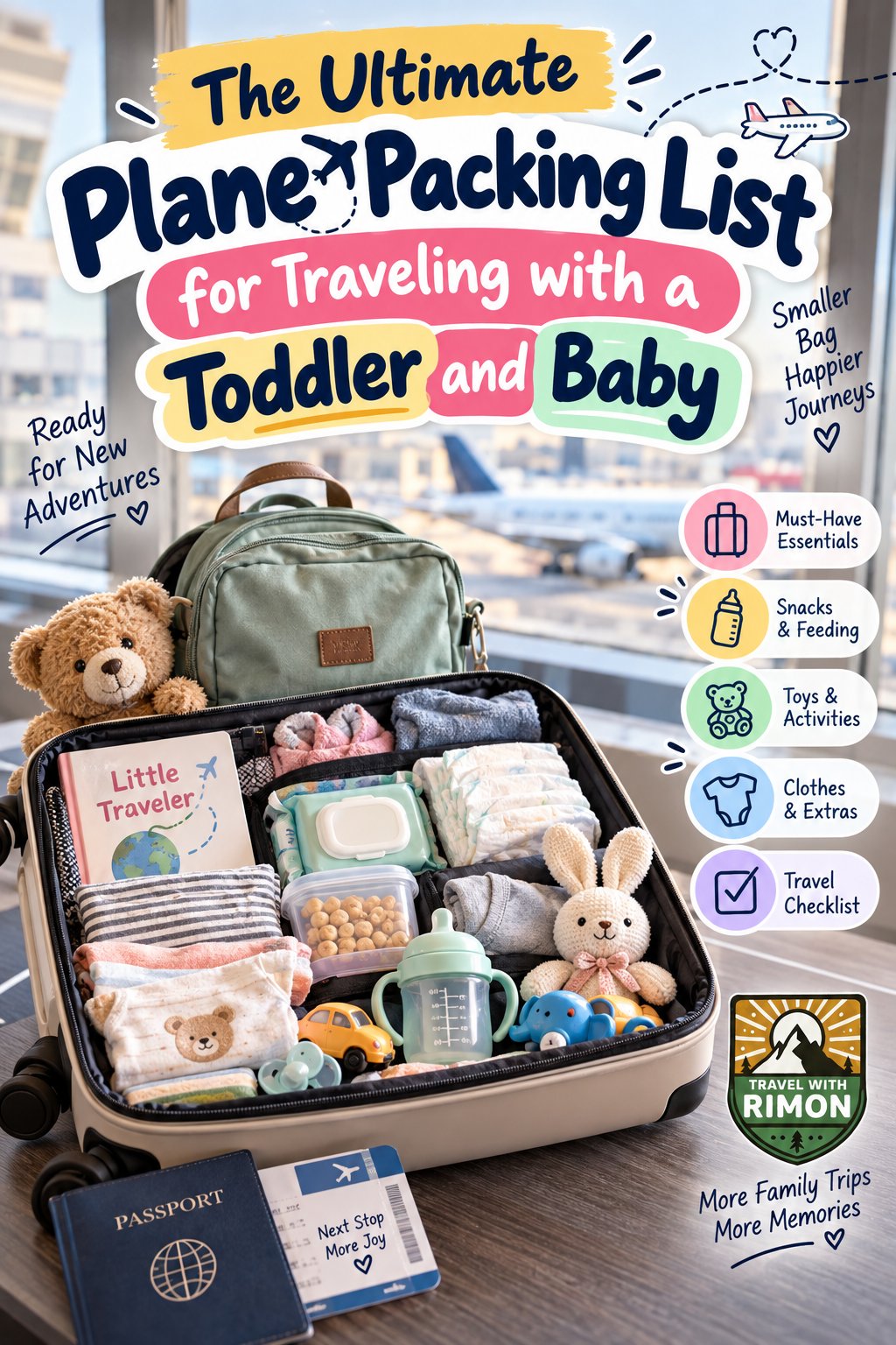 The Ultimate Plane Packing List for Traveling with a Toddler and Baby