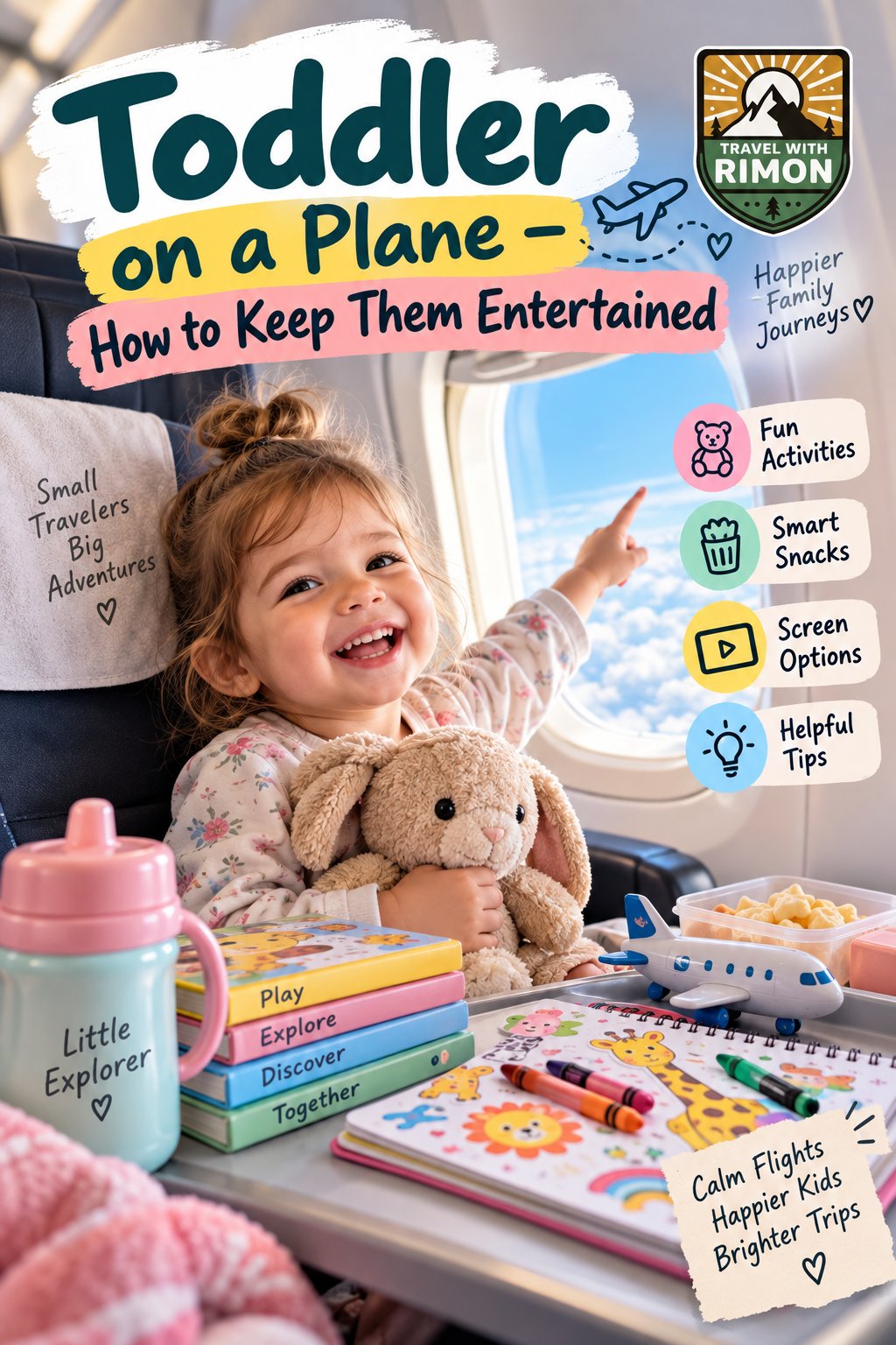 Toddler on a Plane - How to Keep Them Entertained
