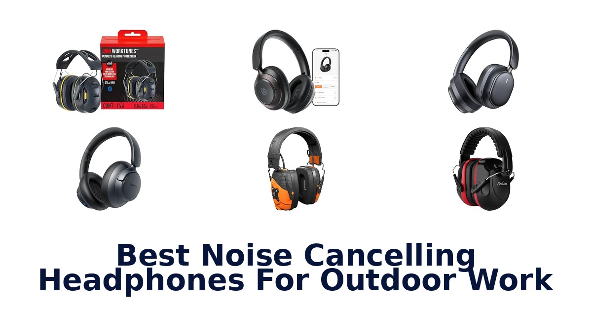 Best Noise Cancelling Headphones For Outdoor Work