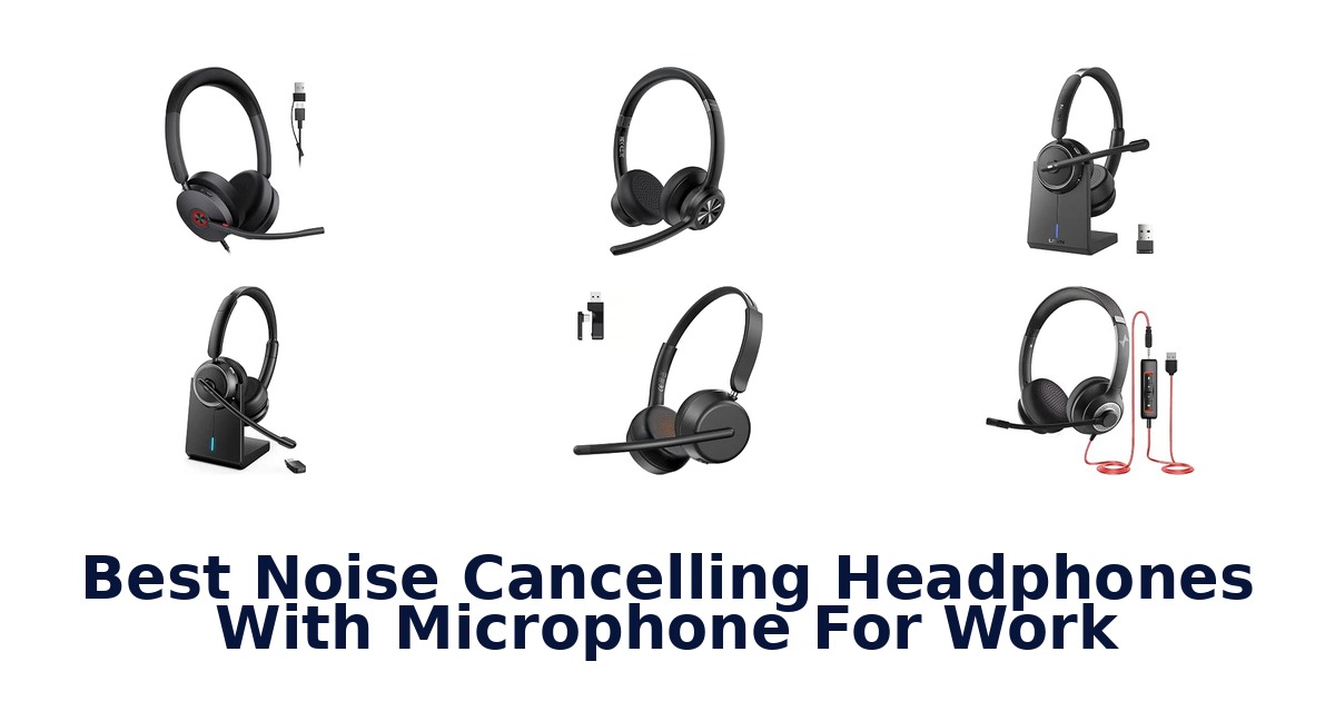 Best Noise Cancelling Headphones With Microphone For Work