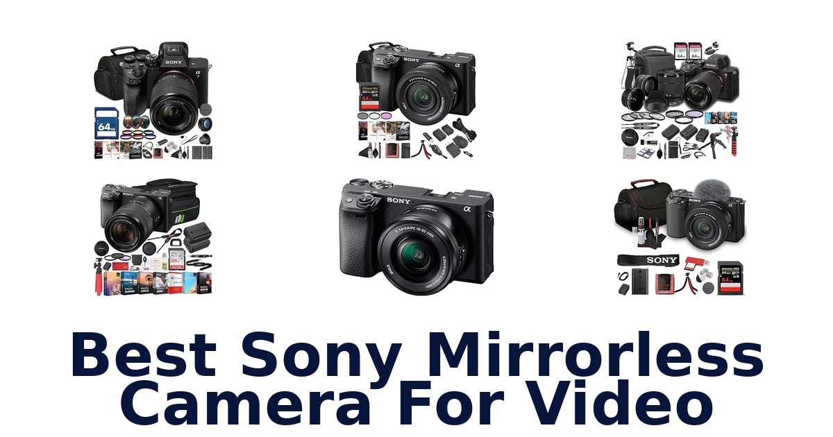 Best Sony Mirrorless Camera For Video