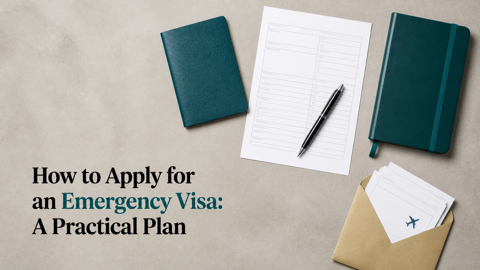 how to apply for an emergency visa