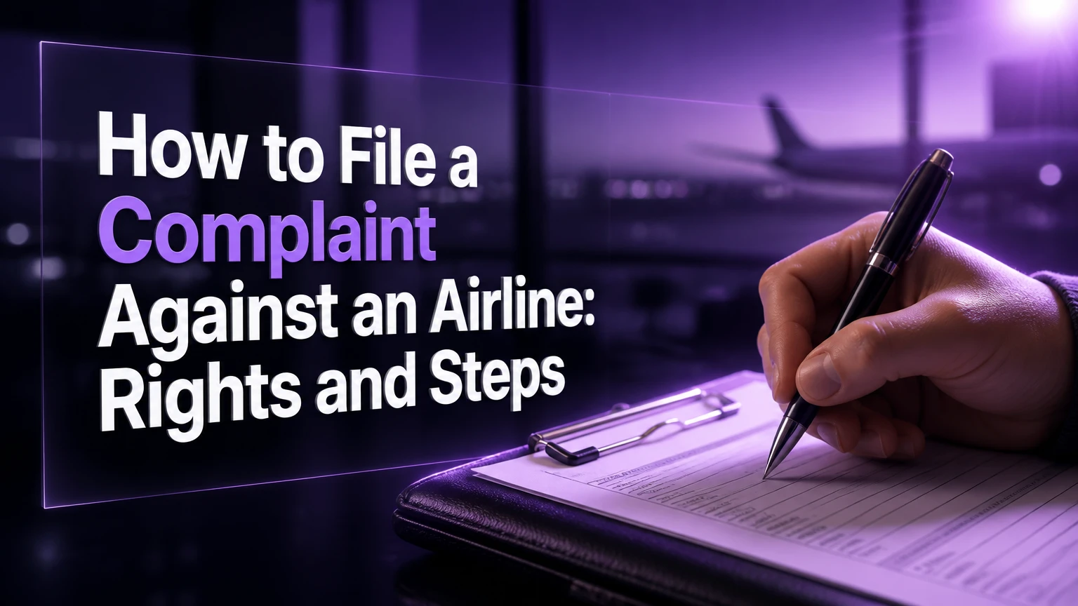 how to file a complaint against an airline