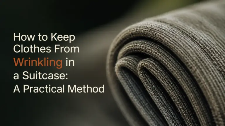 how to keep clothes from wrinkling in a suitcase