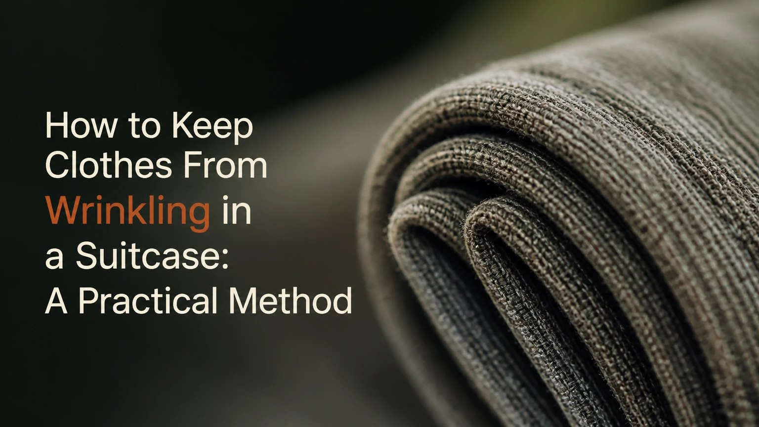 how to keep clothes from wrinkling in a suitcase