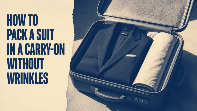 how to pack a suit in a carry on