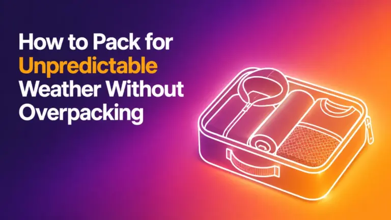 how to pack for unpredictable weather