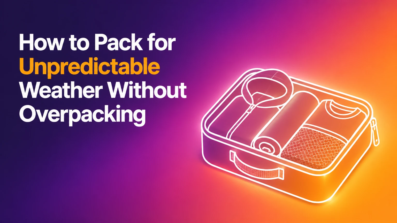how to pack for unpredictable weather
