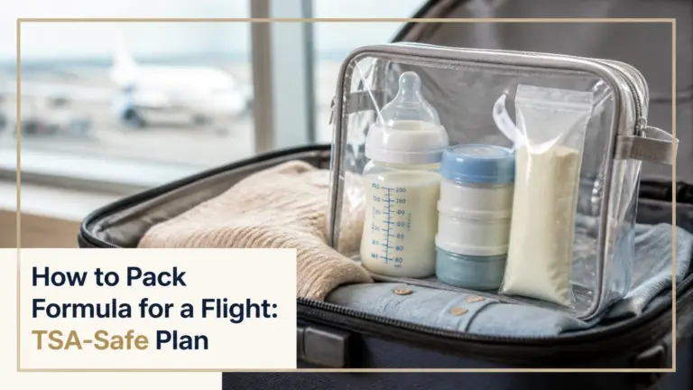 how to pack formula for a flight