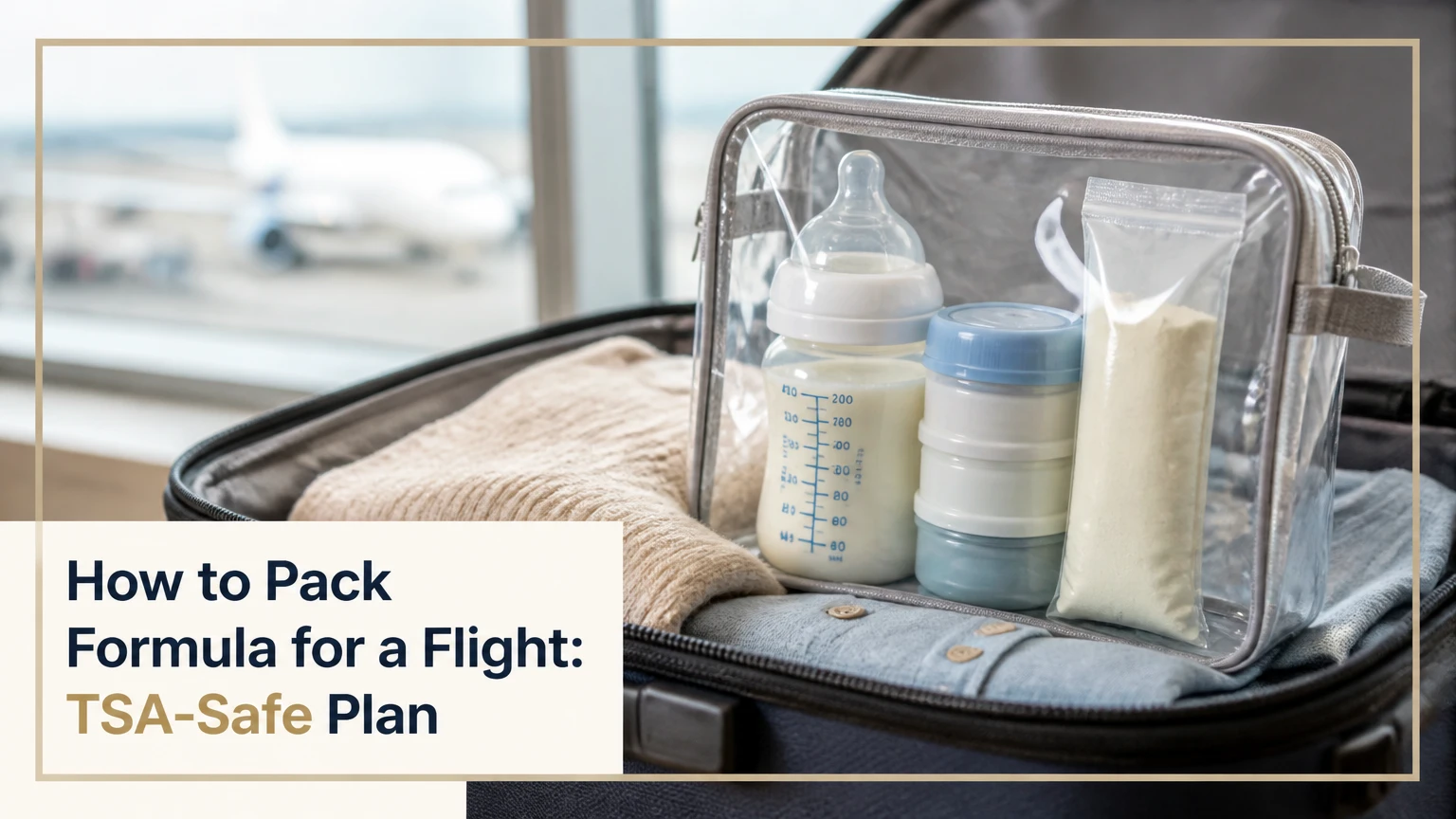 how to pack formula for a flight