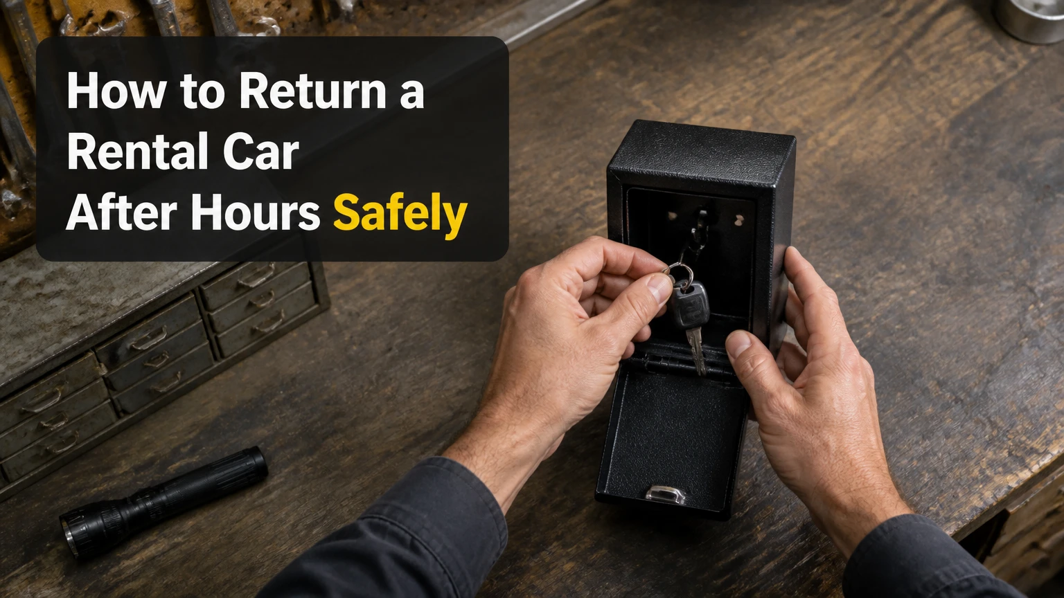 how to return a rental car after hours