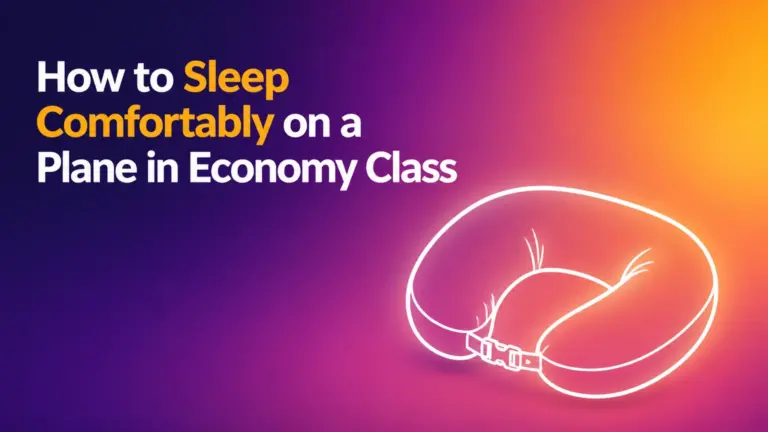 how to sleep comfortably on a plane in economy