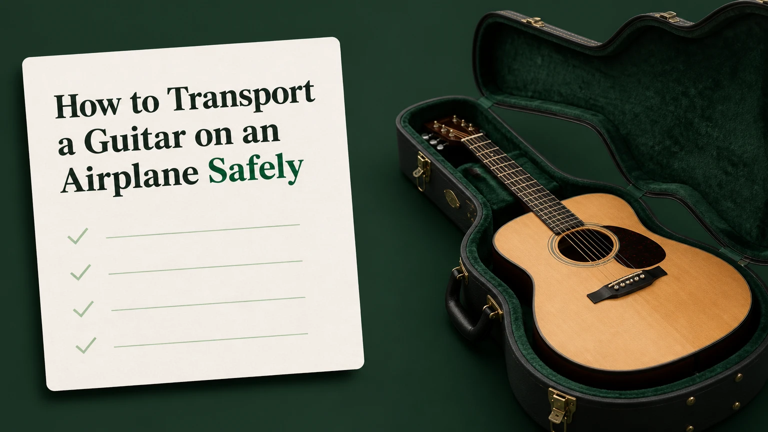 how to transport a guitar on an airplane