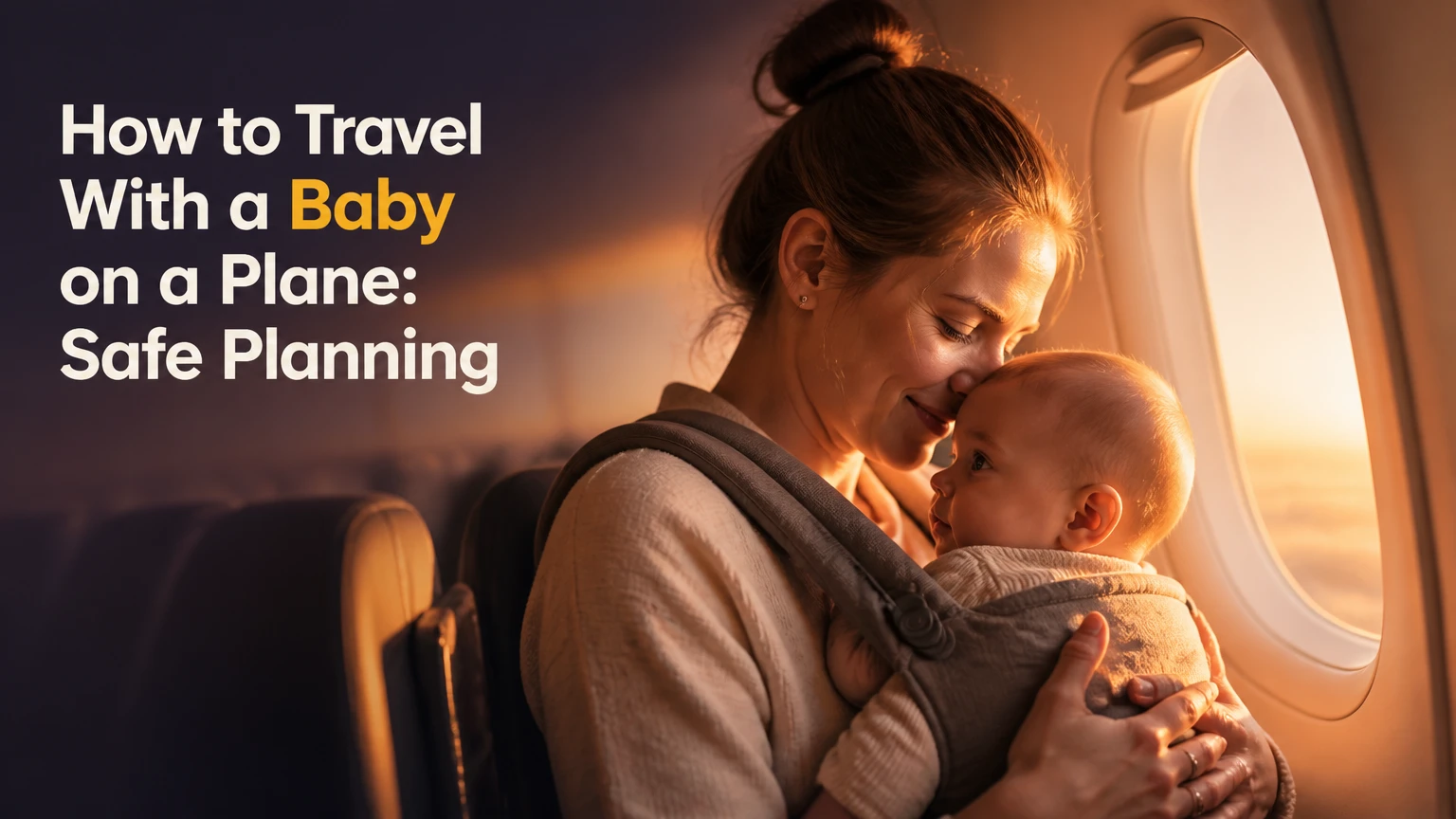 how to travel with a baby on a plane