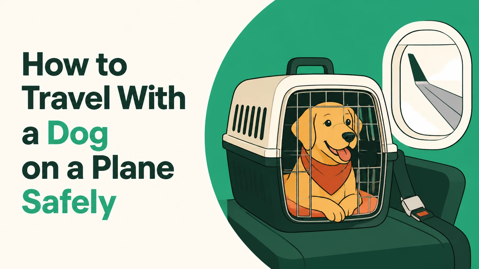 how to travel with a dog on a plane