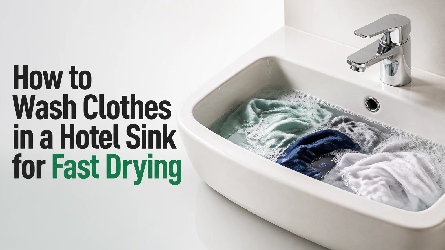 how to wash clothes in a hotel sink