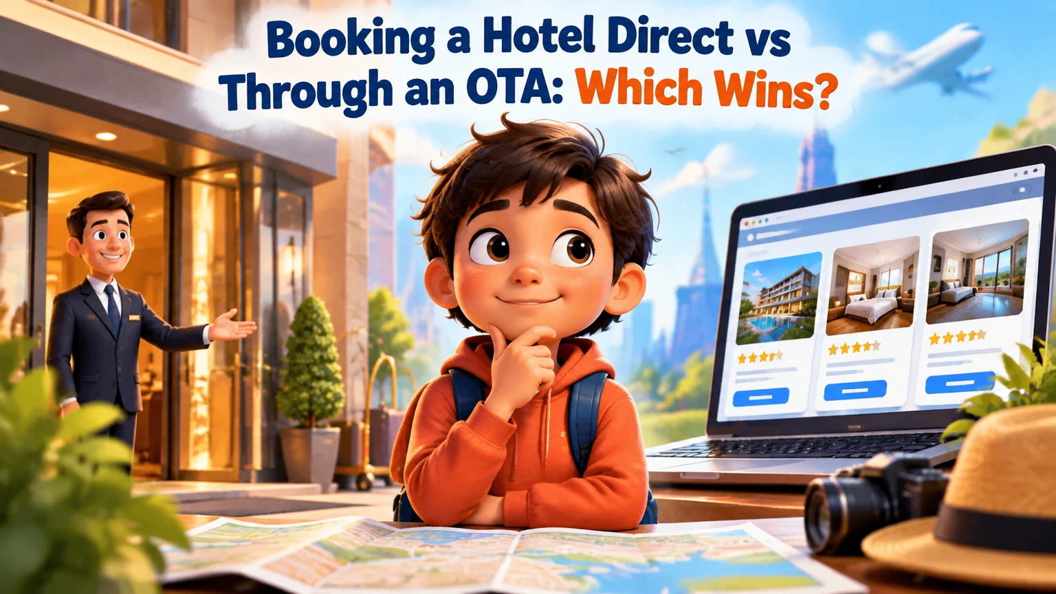 booking a hotel direct vs through an ota