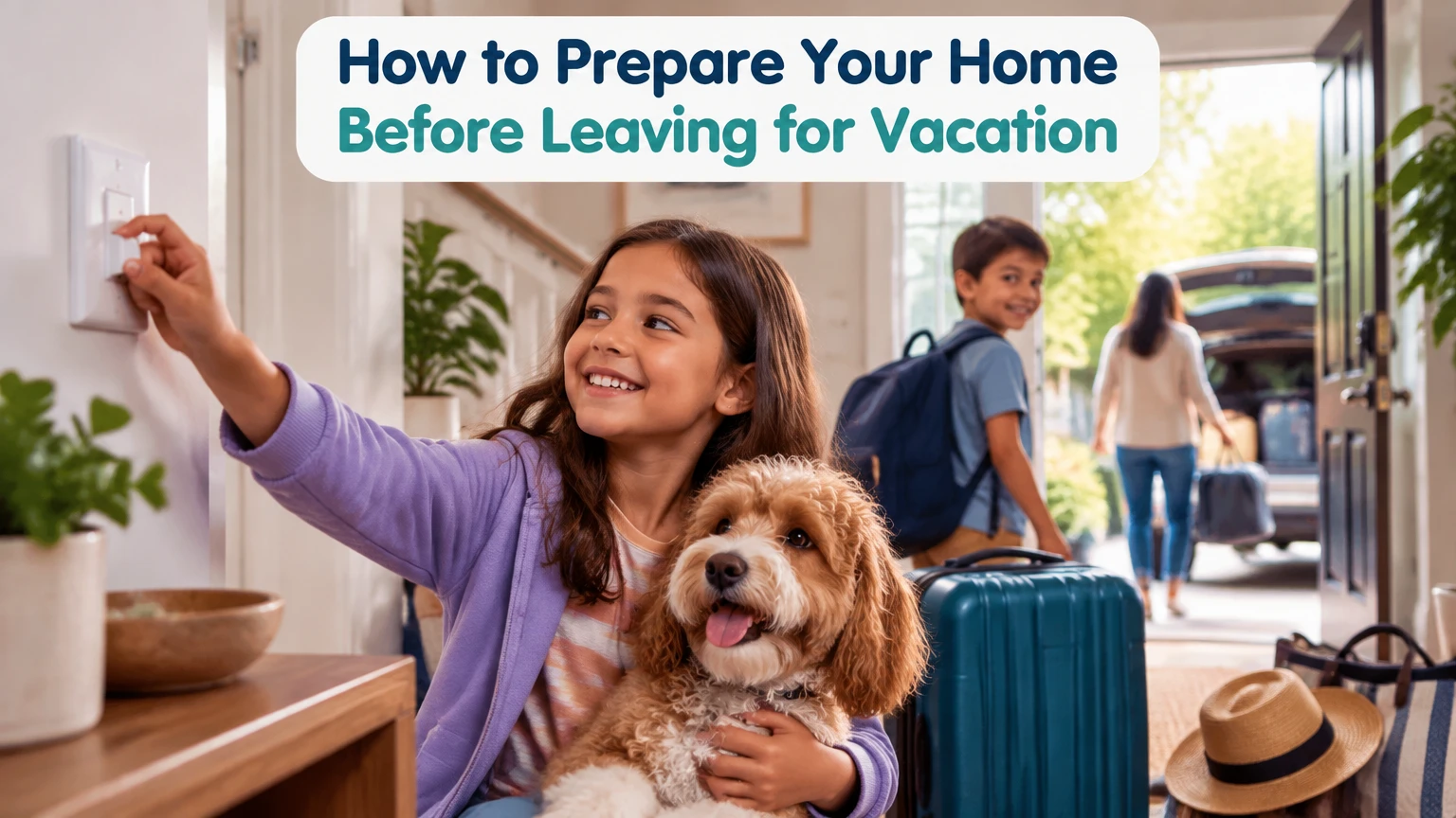 how to prepare your home before leaving for vacation