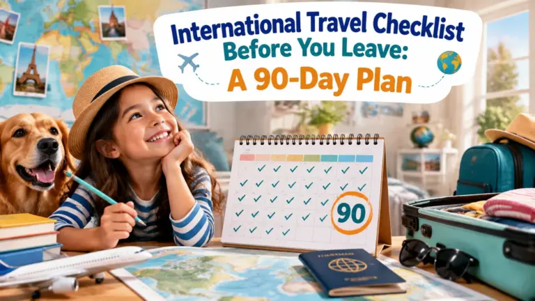 international travel checklist before you leave